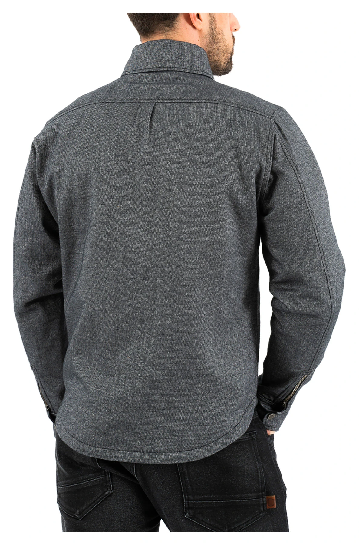 ROKKER BOSTON RIDER SHIRT GREY - Image 3
