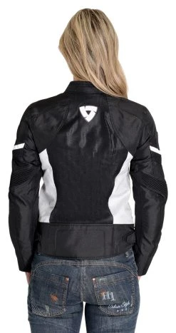 Rev'it! REVIT ARC AIR LADIES 38 13 Rev'it! REVIT ARC AIR LADIES 38 -ROKKER ONLINE 71.4b.6d.D1RevitArcAirTextiljackeschwarzweiss21238321020