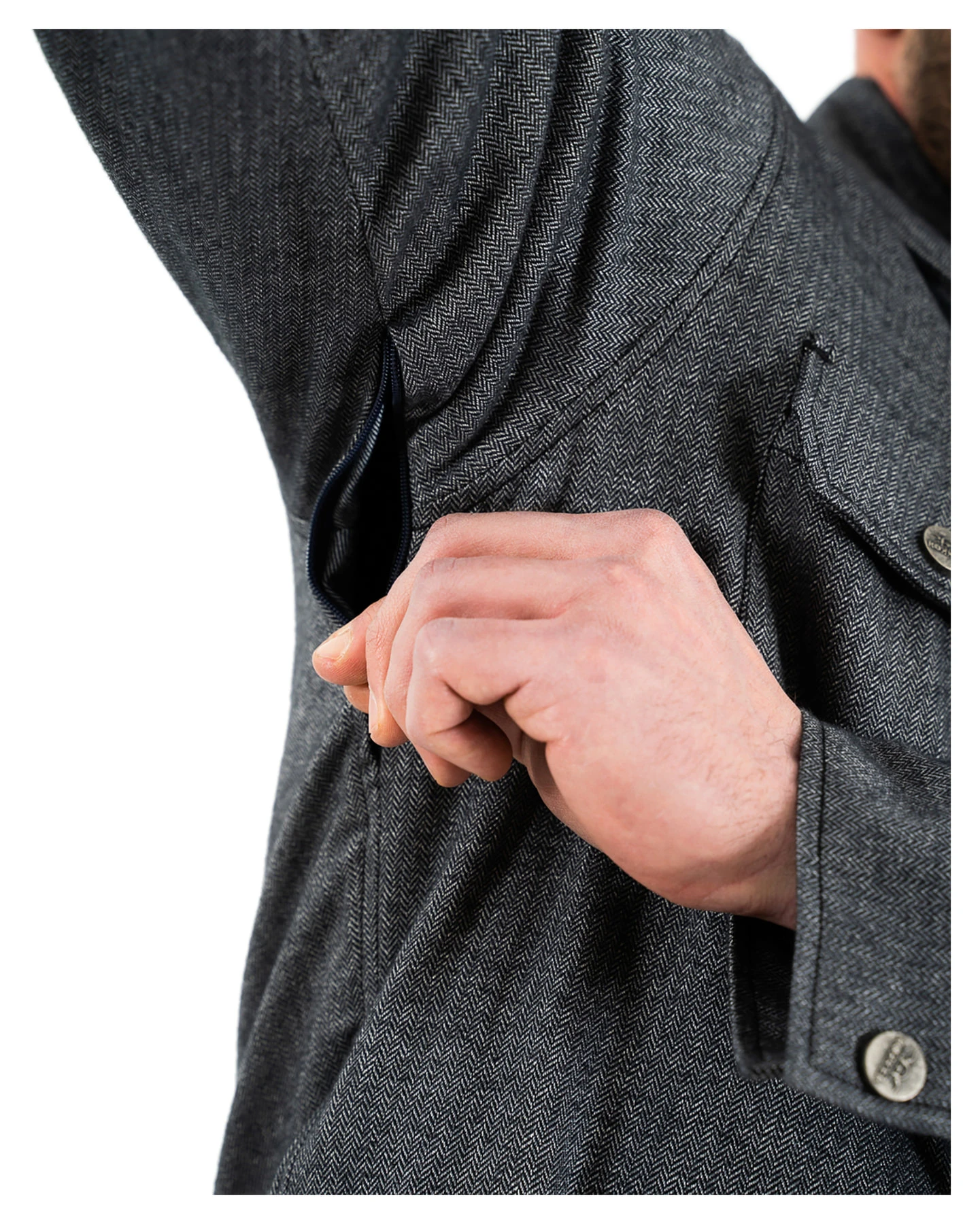 ROKKER BOSTON RIDER SHIRT GREY - Image 2